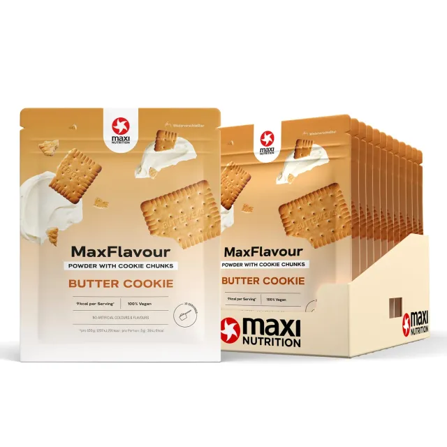 MaxiNutrition MaxFlavour Butter Cookie Geschmackspulver 12x30g