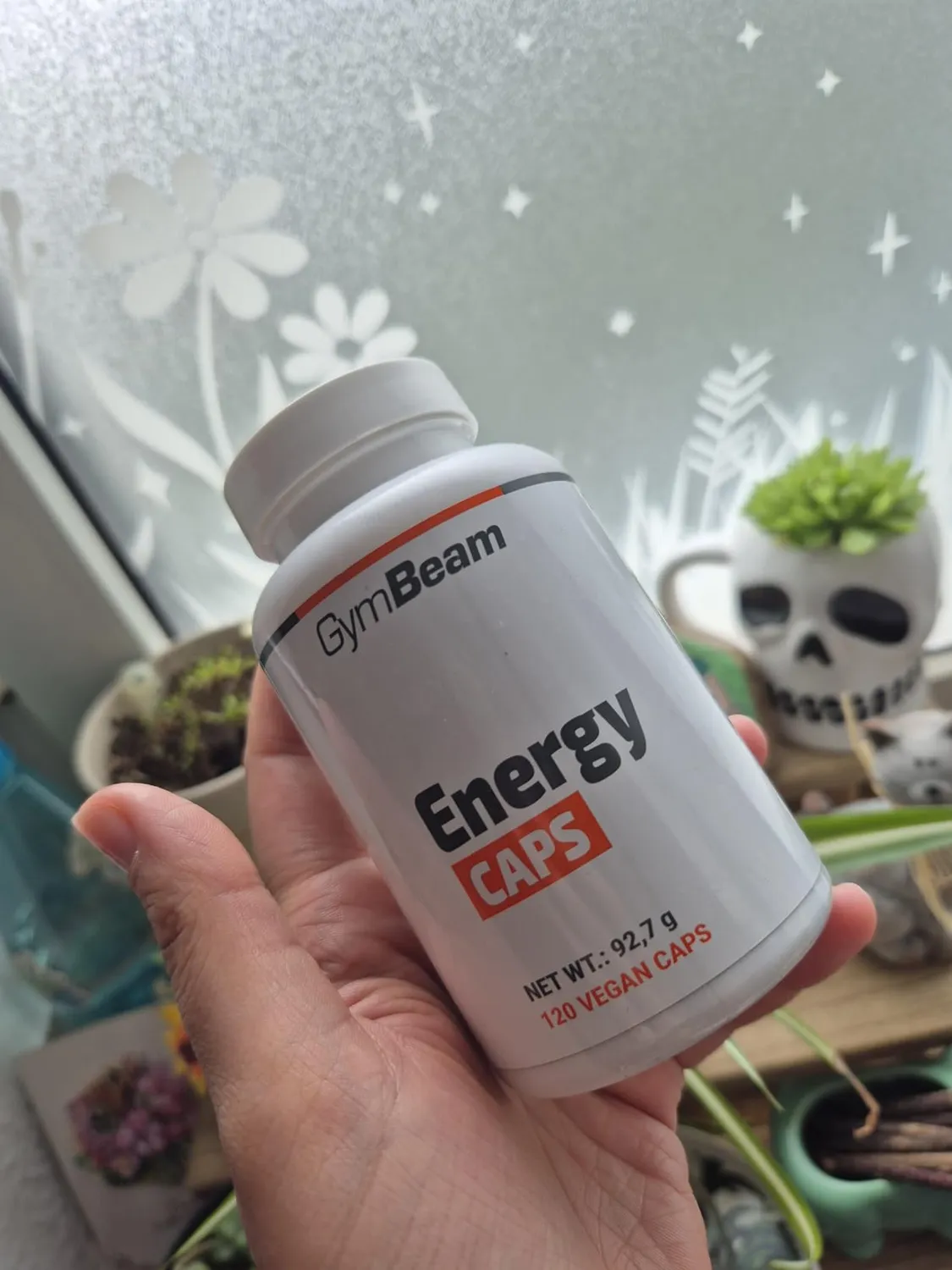 GymBeam Energy Kapseln Koffein Guarana 120 Caps vegan