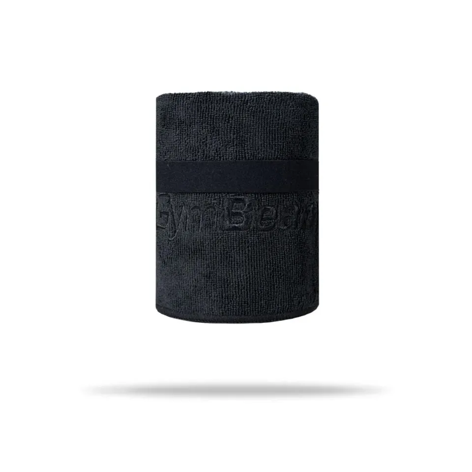 GymBeam Sporthandtuch Mikrofaser Medium Black 100x50