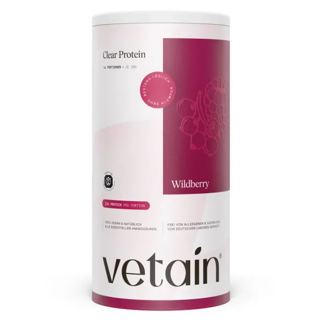 Vetain Clear Protein Wildberry 480 g fruchtig