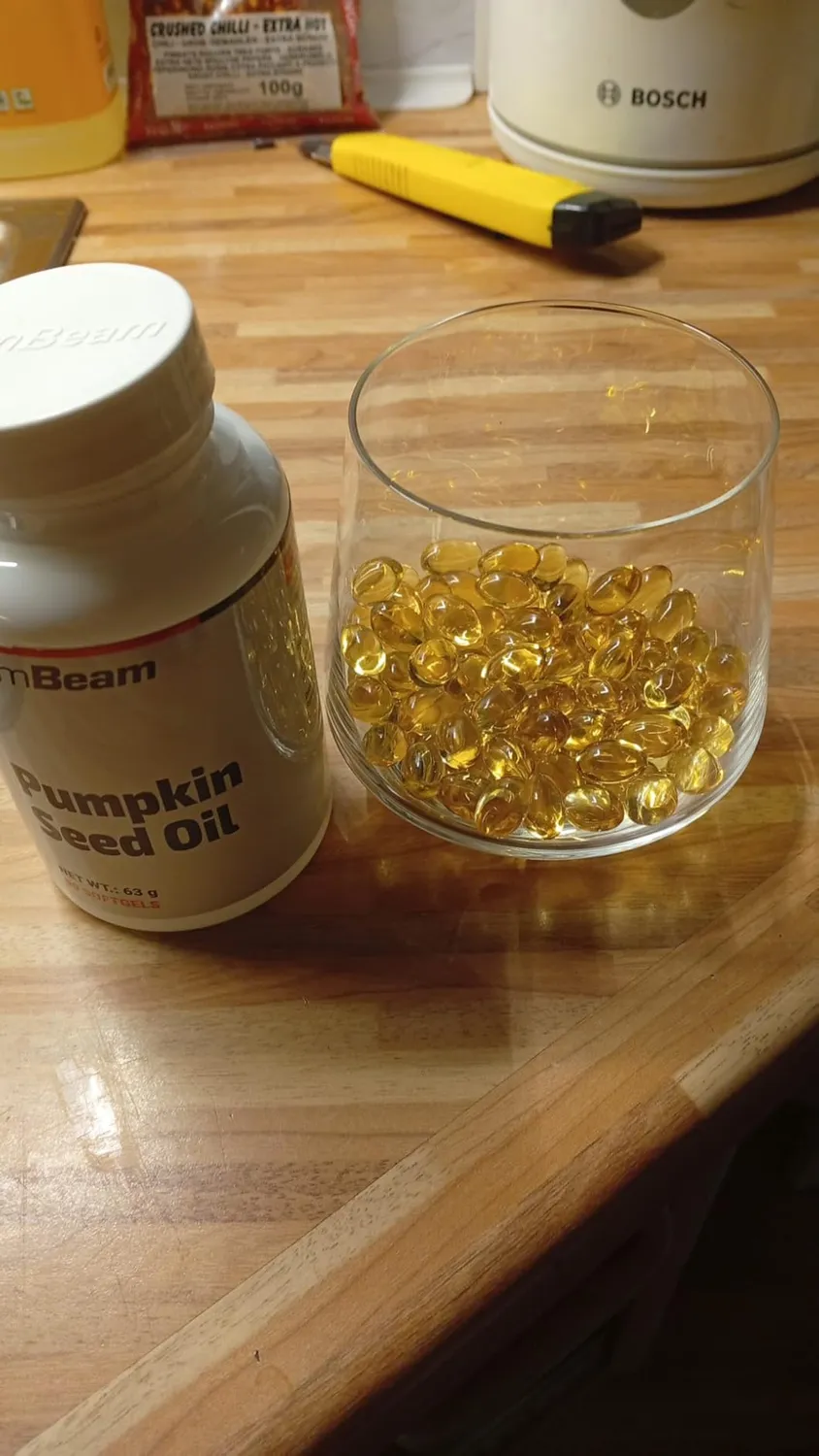 GymBeam Kürbiskernöl Kapseln 90 Stk kaltgepresst