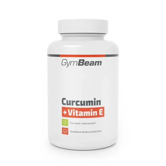 GymBeam Kurkuma Kapseln Vitamin E 90 Kapseln vegan