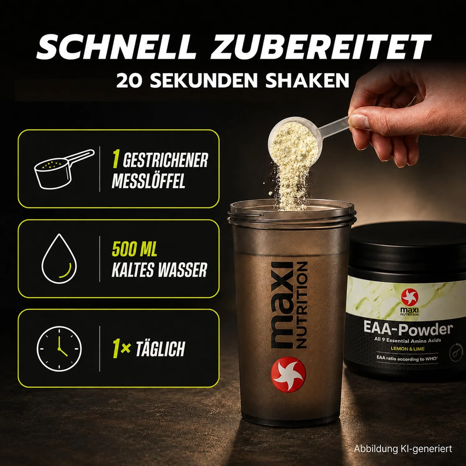 MaxiNutrition EAA Pulver Lemon Lime 250 g vegan