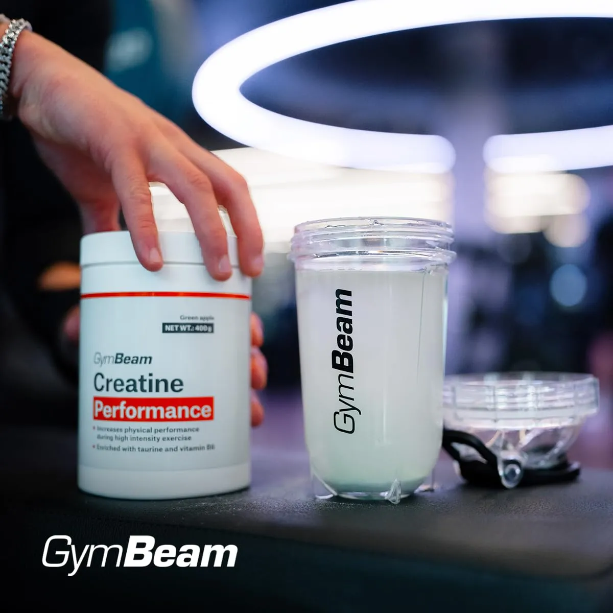 GymBeam Creatine Performance Kreatinpulver 400g neutral mit Taurin
