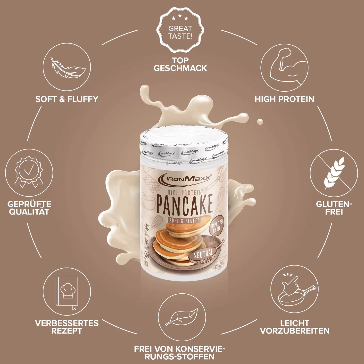 IronMaxx High Protein Pancake Neutral 450g