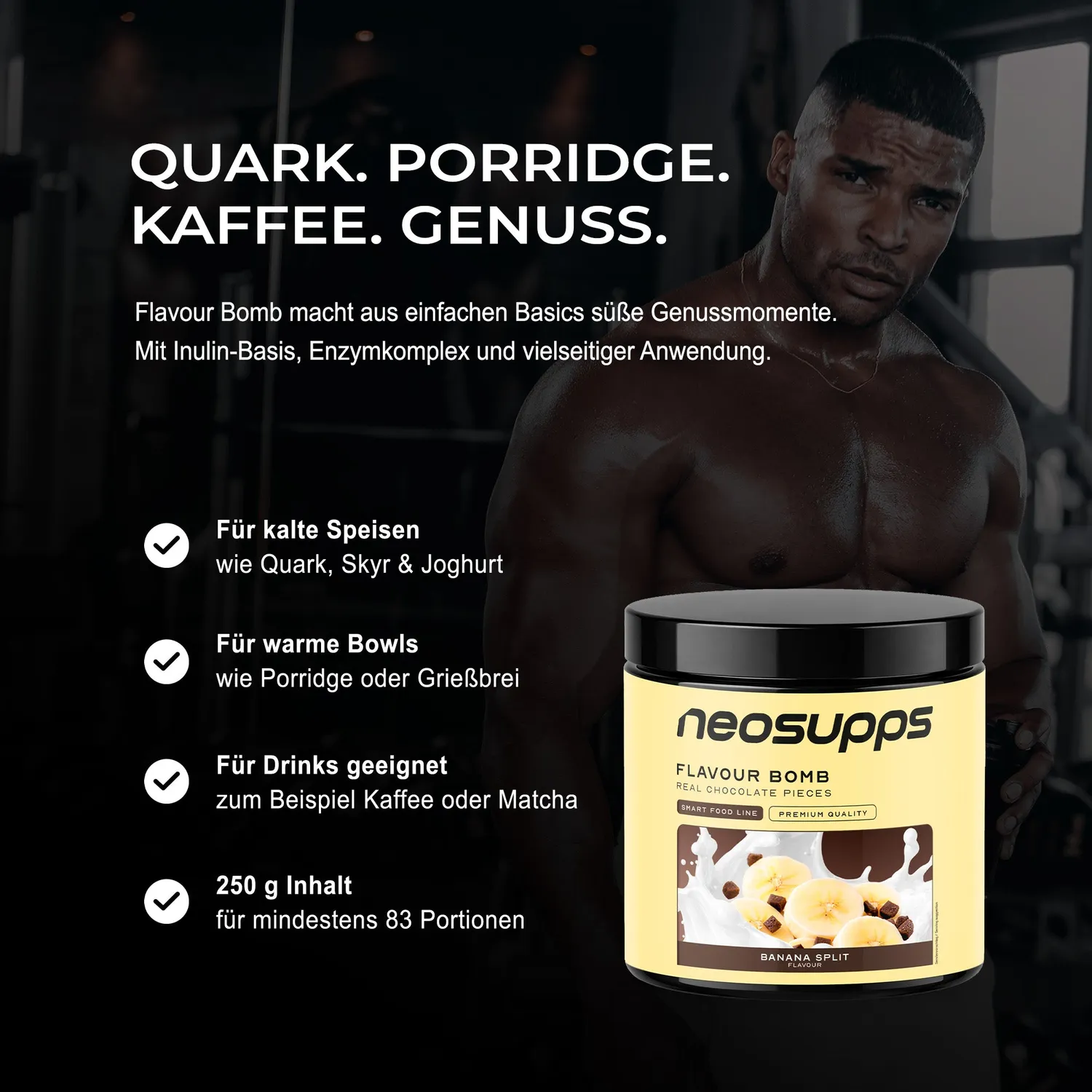 Neosupps Flavour Bomb Banana Split Pulver 250g Diät