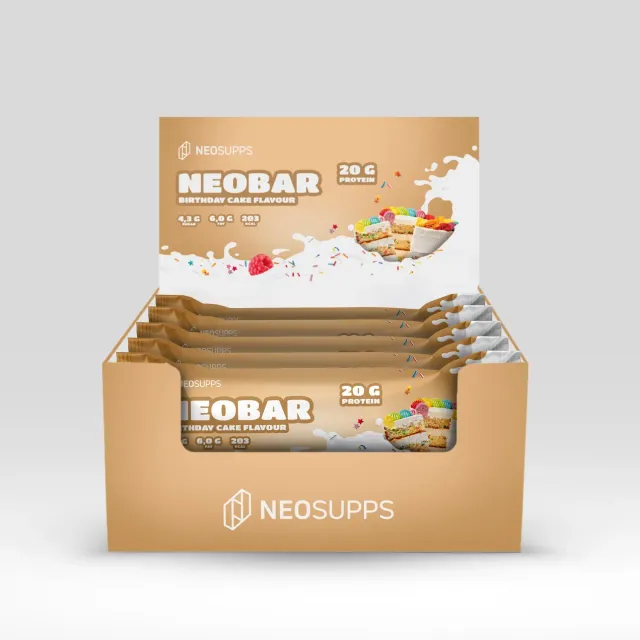 Neosupps NEOBAR Birthday Cake Proteinriegel 12x60g 20g Protein