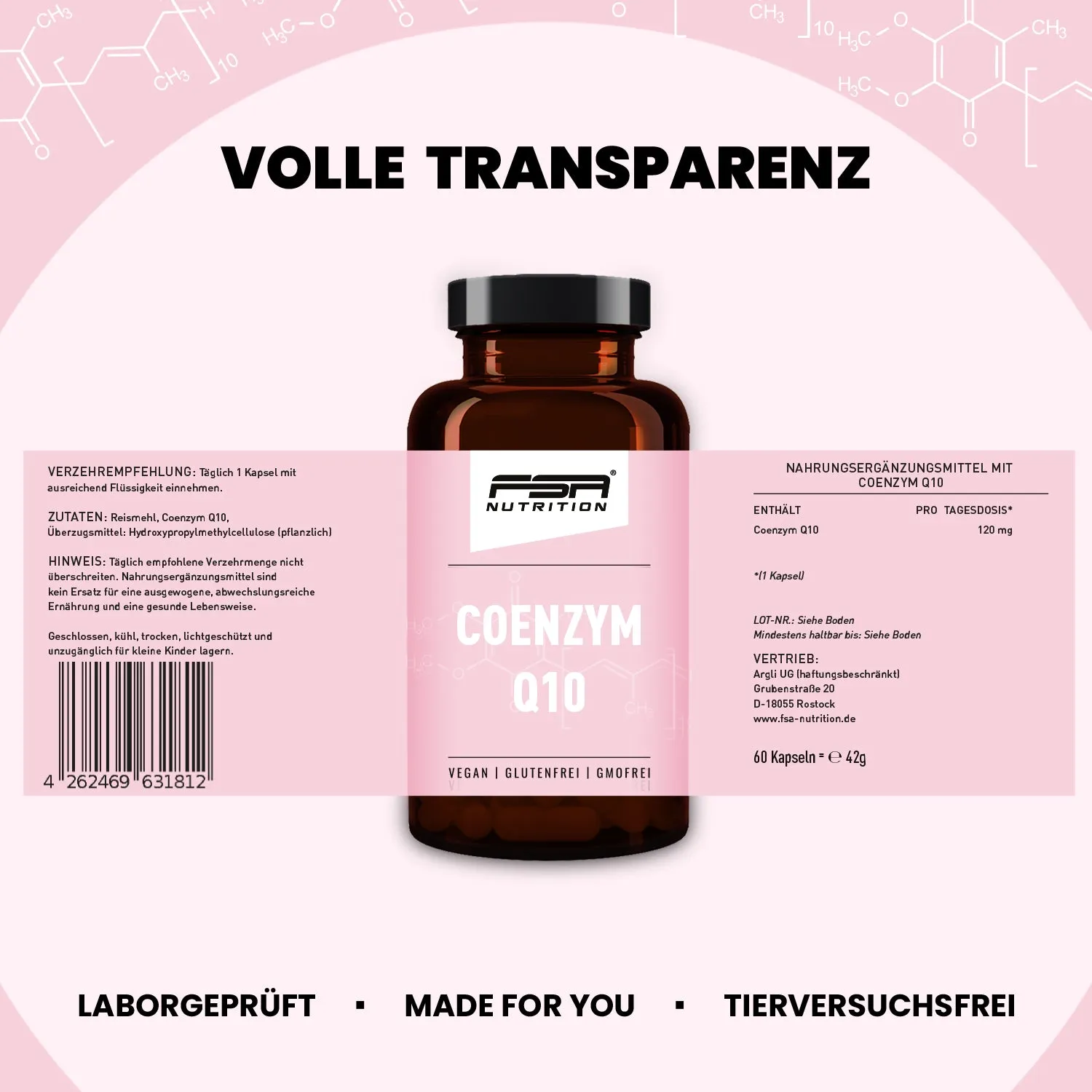 FSA Nutrition Coenzym Q10 Kapseln 120 mg hochdosiert