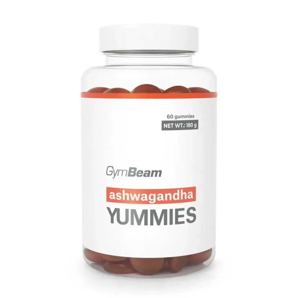 GymBeam Ashwagandha Gummies Beere 60 Stk mit Vitamin B6