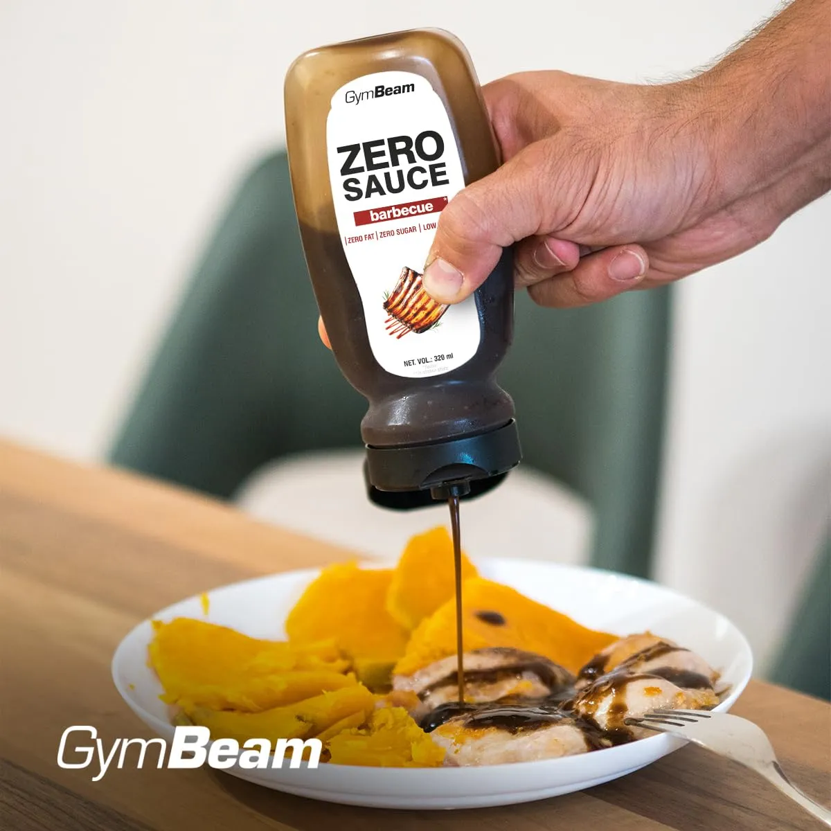 GymBeam BBQ Sauce Zero kalorienfrei 320ml zuckerfrei
