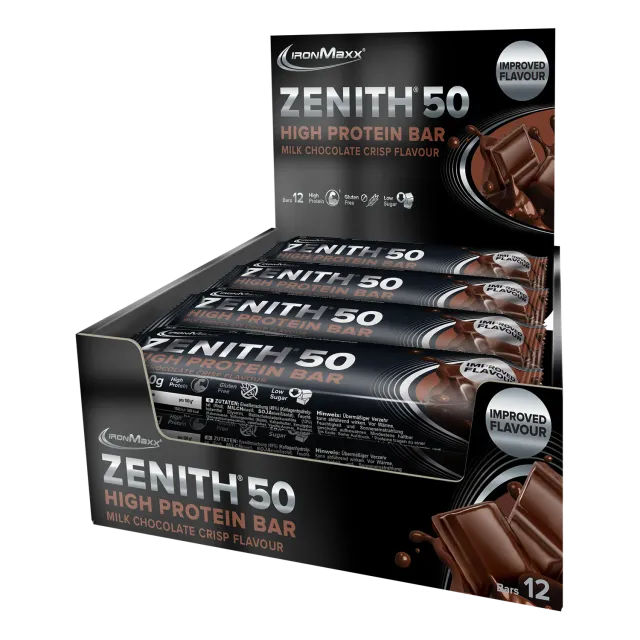 IronMaxx Zenith 50 Riegel Brownie 12x100g