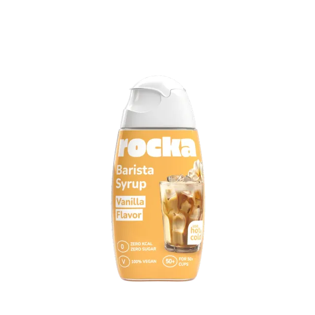Rocka Nutrition Barista Syrup Vanilla 65ml zuckerfrei