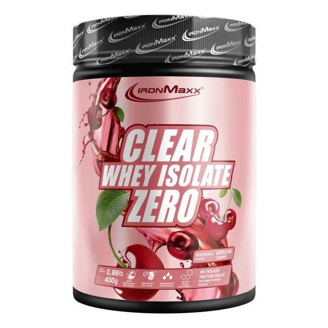 IronMaxx Clear Whey Isolate ZERO Isolat 400g Cherry zuckerfrei