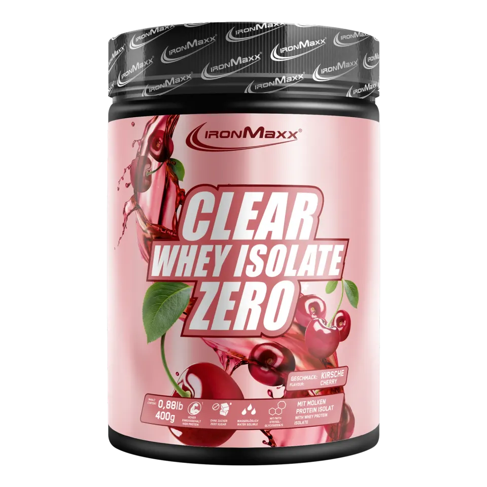 IronMaxx Clear Whey Isolate ZERO Isolat 400g Cherry zuckerfrei