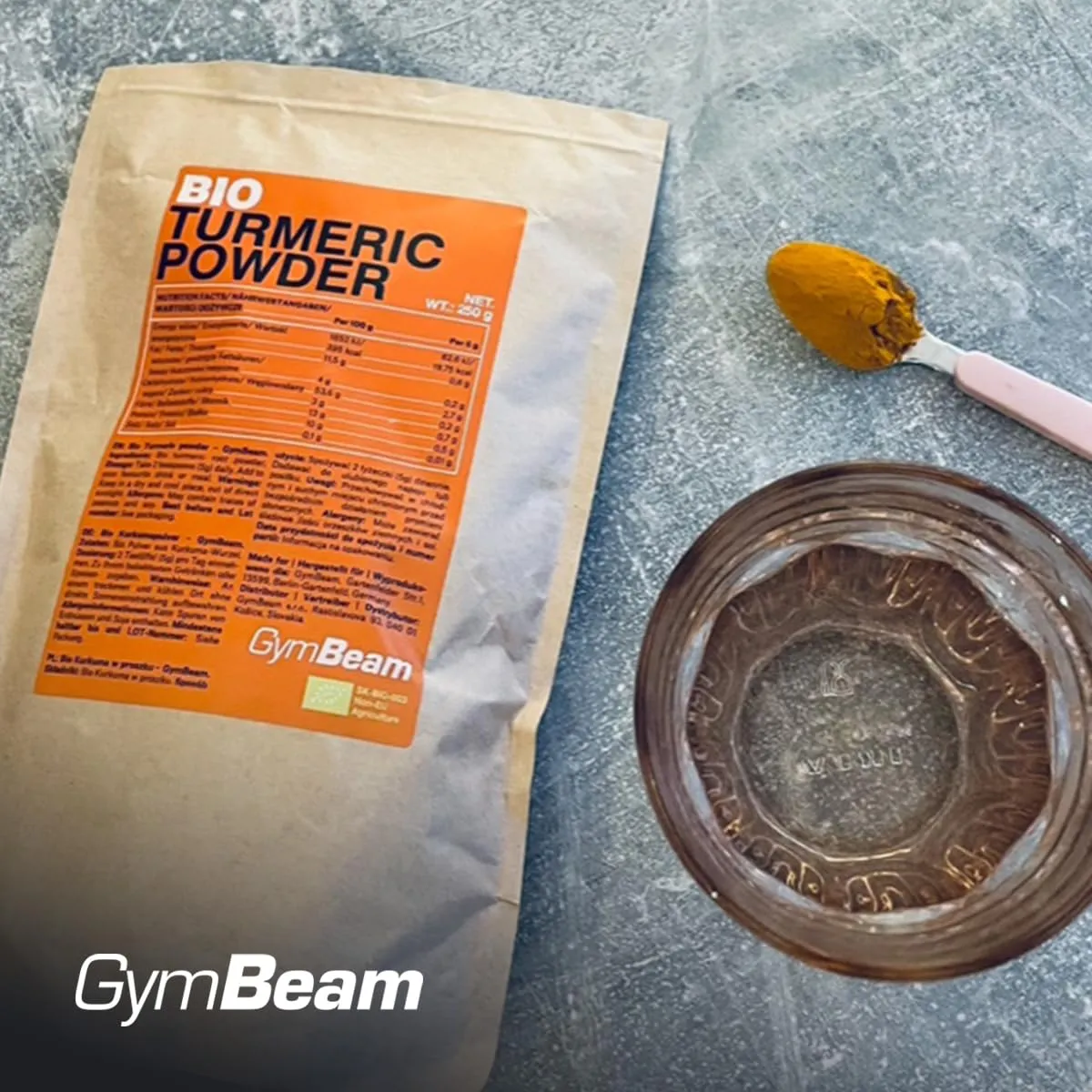 GymBeam Bio Kurkuma Pulver 250 g glutenfrei