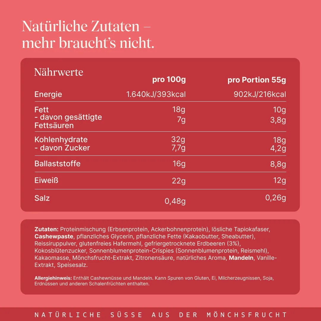 Vetain Crispy Proteinriegel Erdbeere 12er Pack