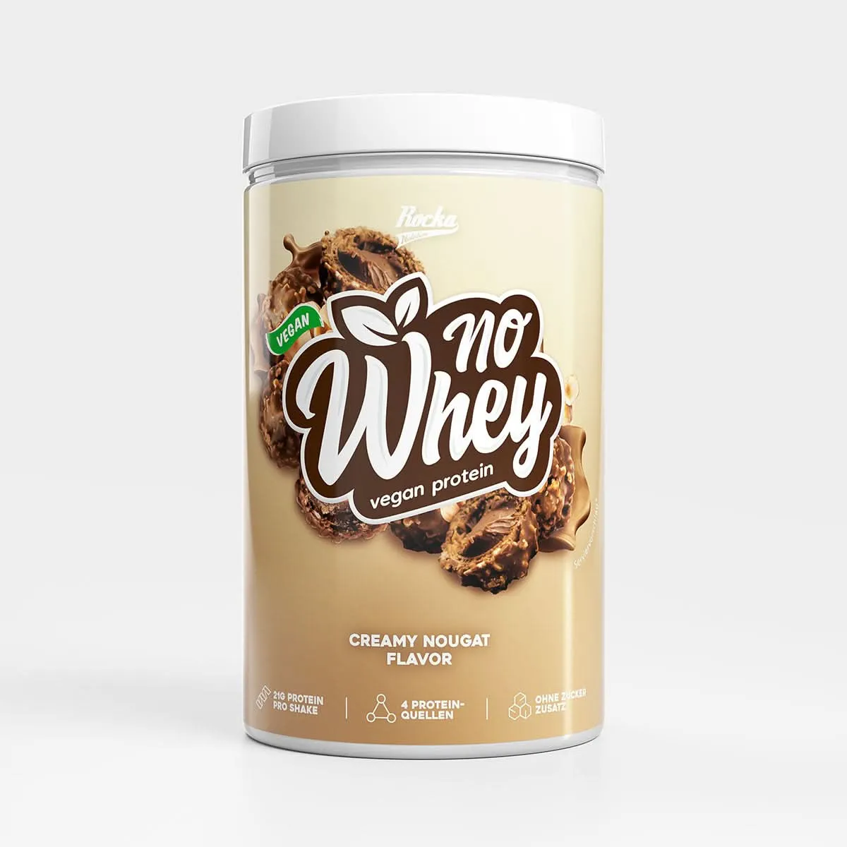 Rocka Nutrition Protein Shake veganes Proteinpulver 900g cremig