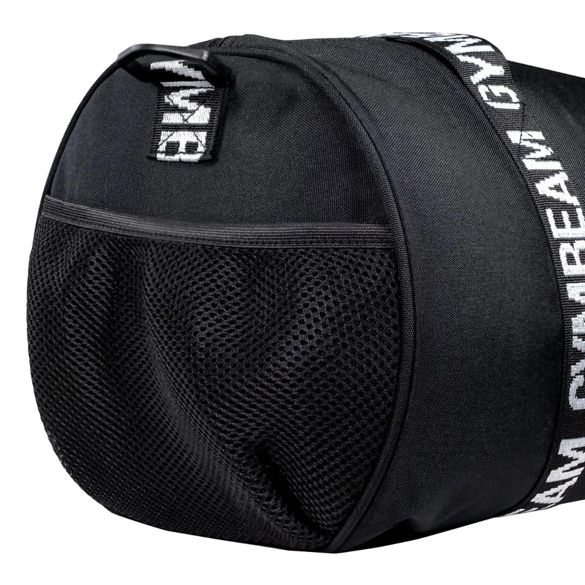 GymBeam Barrel Sporttasche schwarz mit Flaschennetz