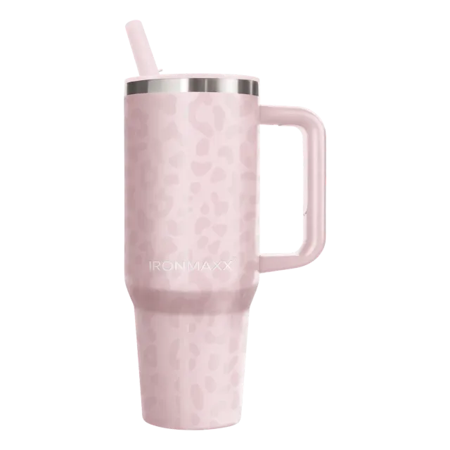 IronMaxx Cup V4.0 Becher 1200ml Leo-Style Rose