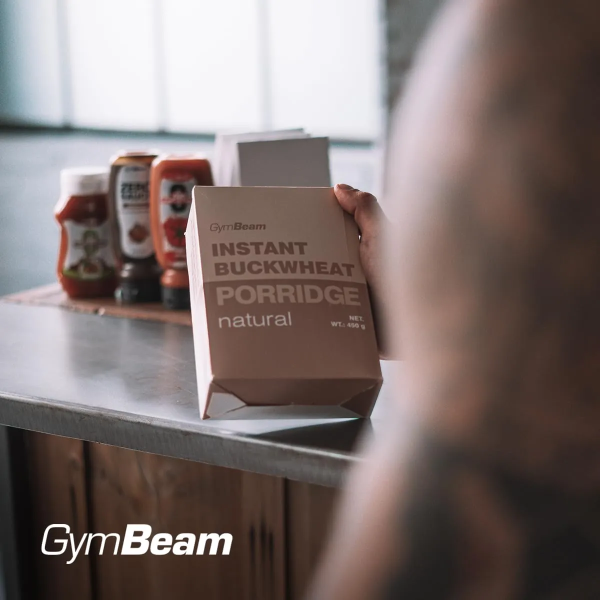 GymBeam Buchweizen Porridge Coconut-Cocoa 450 g zuckerfrei