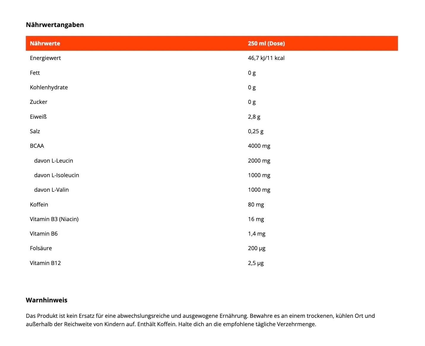GymBeam MOXY BCAA+ Drink Dose 250 ml Zitrone Limette