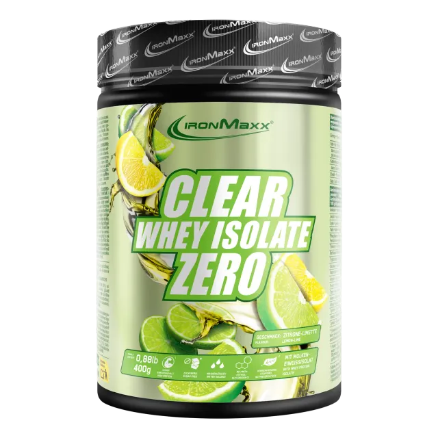 IronMaxx Clear Whey Isolate ZERO Protein Pulver 400g Lemon Lime