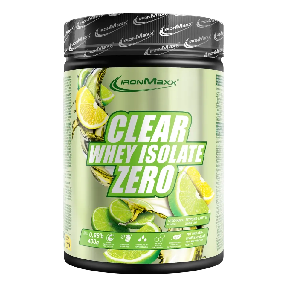 IronMaxx Clear Whey Isolate ZERO Protein Pulver 400g Lemon Lime