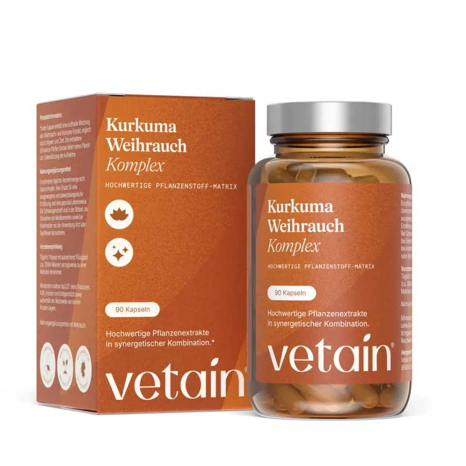 VETAIN Turmeric Frankincense Complex Kapseln 90 Stück