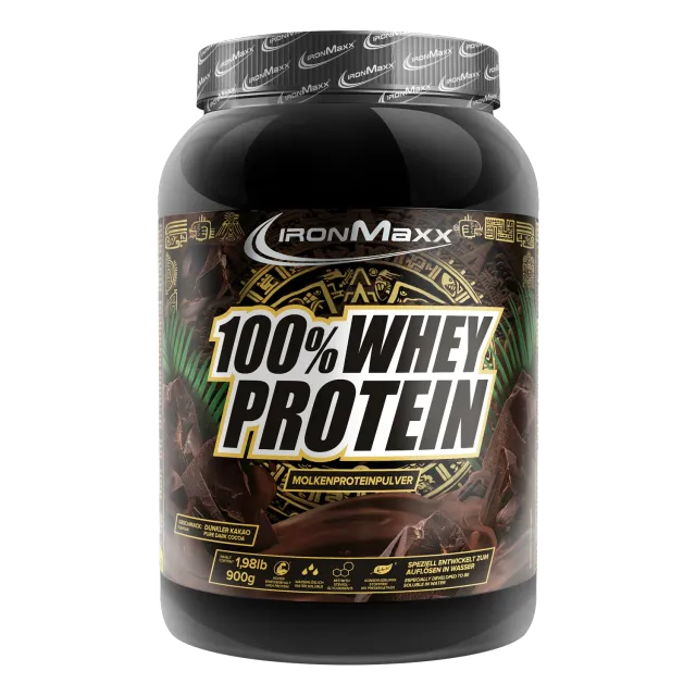 IronMaxx 100% Whey Protein Pulver 900g Dark Cocoa