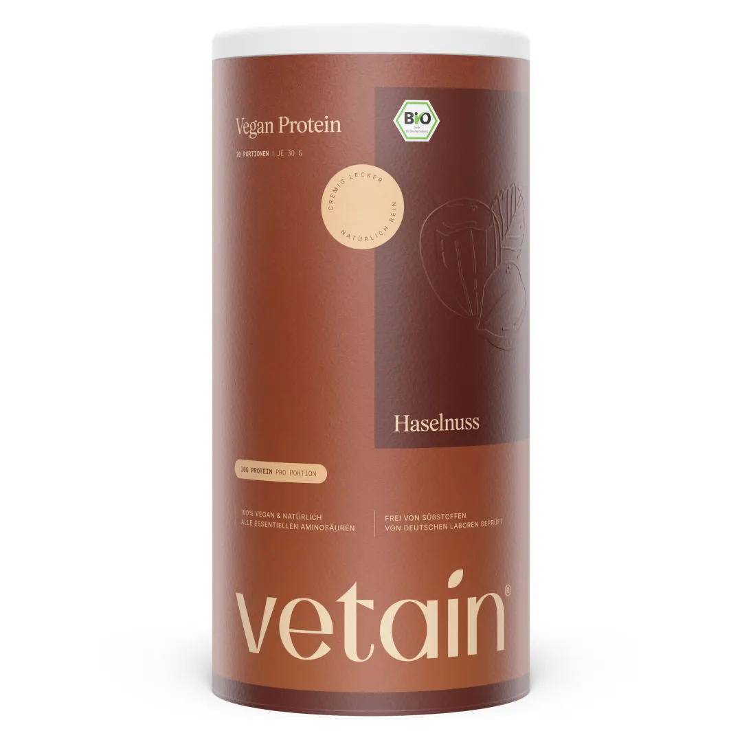 VETAIN Vegan Protein Vanille 600g BIO cremig