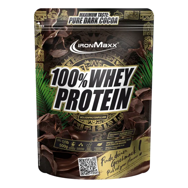 IronMaxx 100% Whey Protein Pulver 500g Pure Dark Cocoa