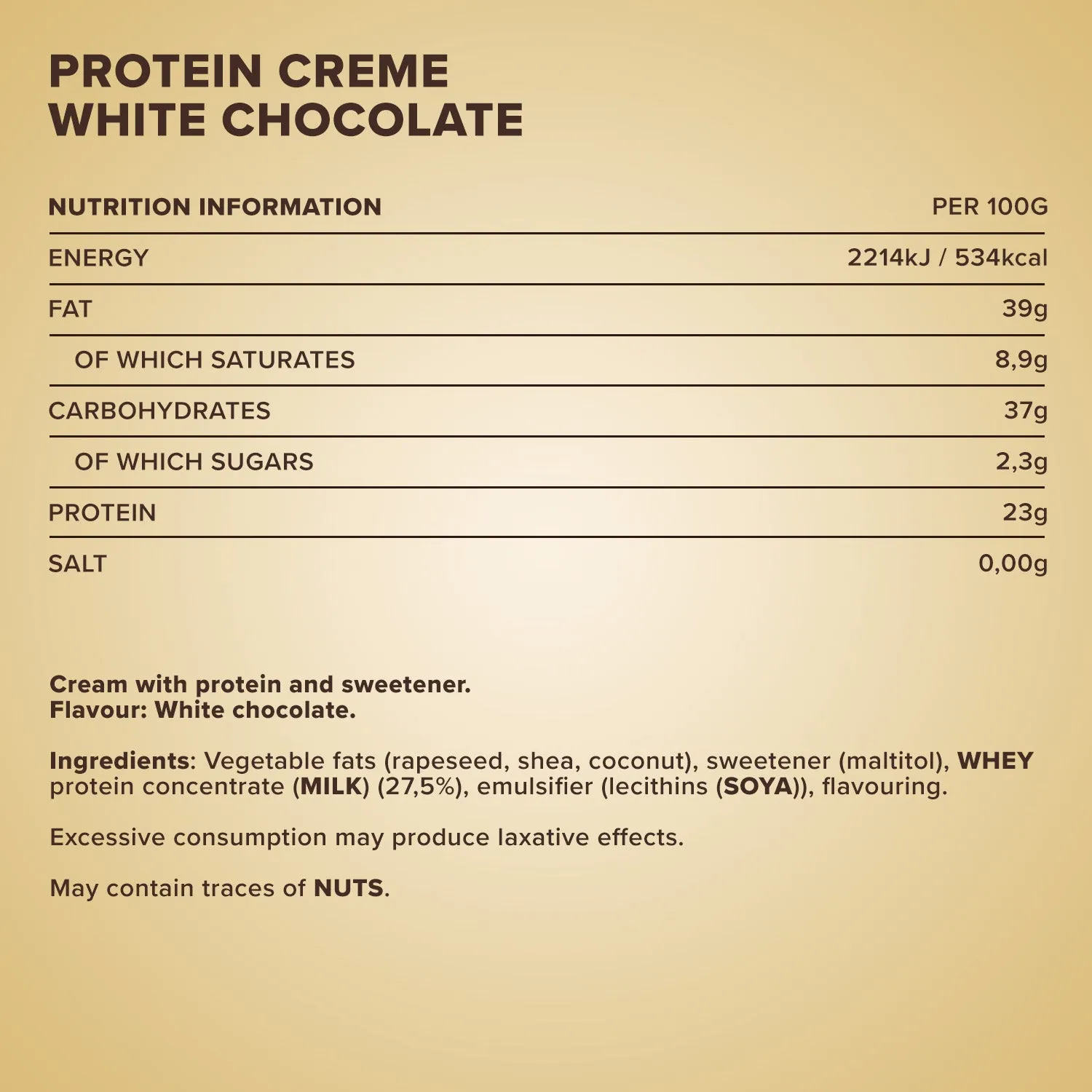 IronMaxx Protein Creme Weiße Schokolade 250g