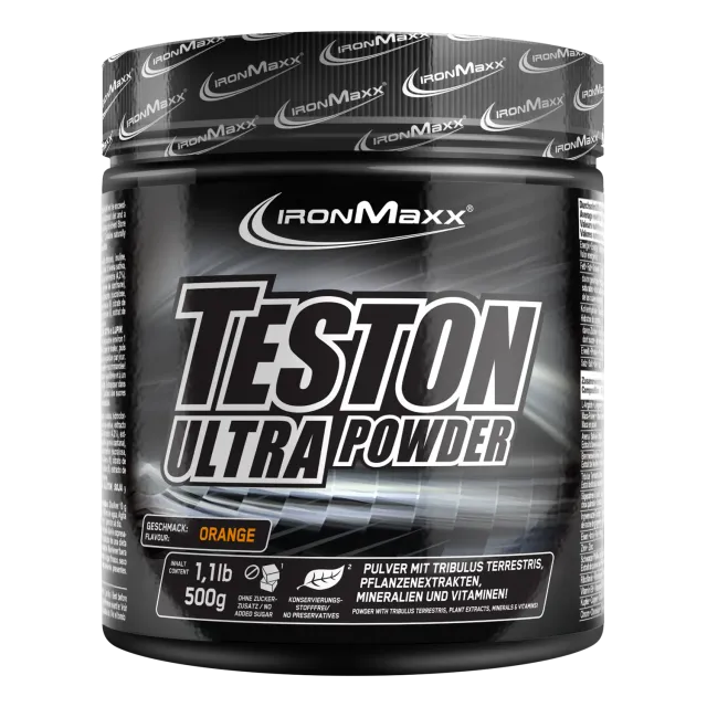 IronMaxx Teston Ultra Powder Trainingsbooster Orange 500g
