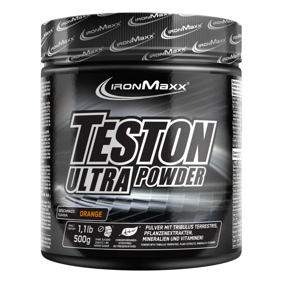 IronMaxx Teston Ultra Powder Trainingsbooster Orange 500g