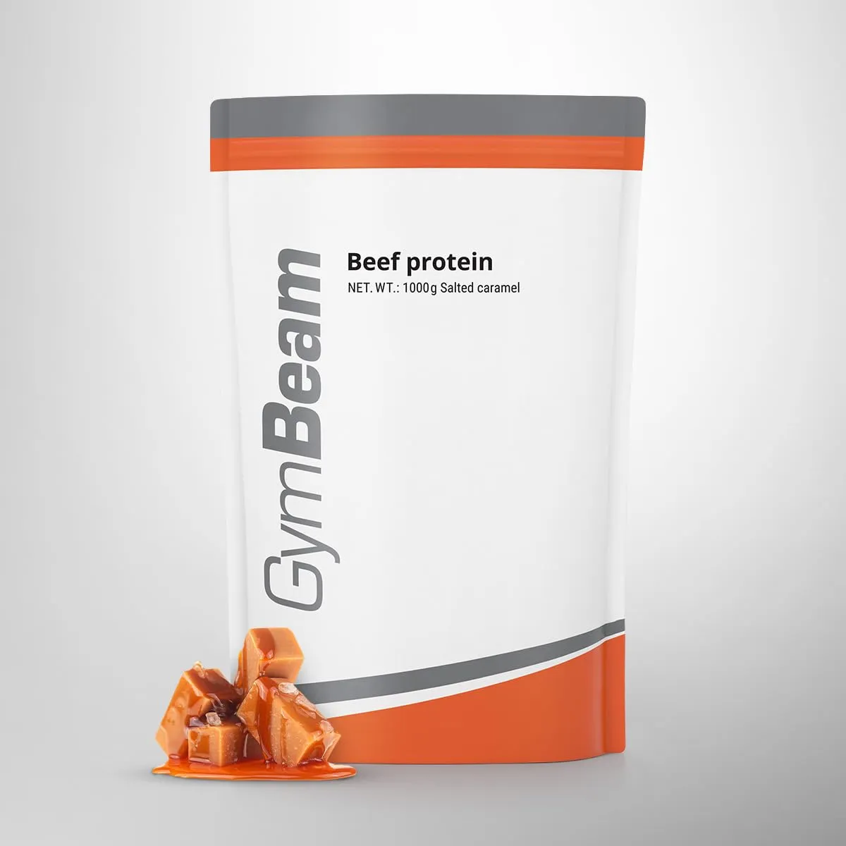 GymBeam Rinderprotein Salted Caramel 1000g laktosefrei