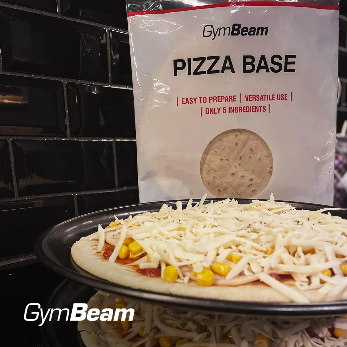 GymBeam Pizzateig Pizzaboden 280 g vegan Ø 26 cm