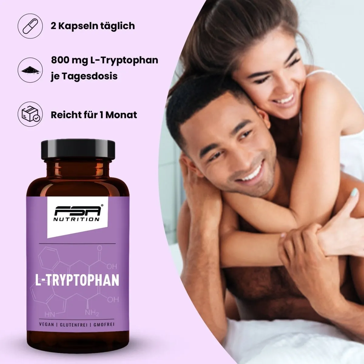 FSA Nutrition L-Tryptophan Kapseln 600 mg hochdosiert