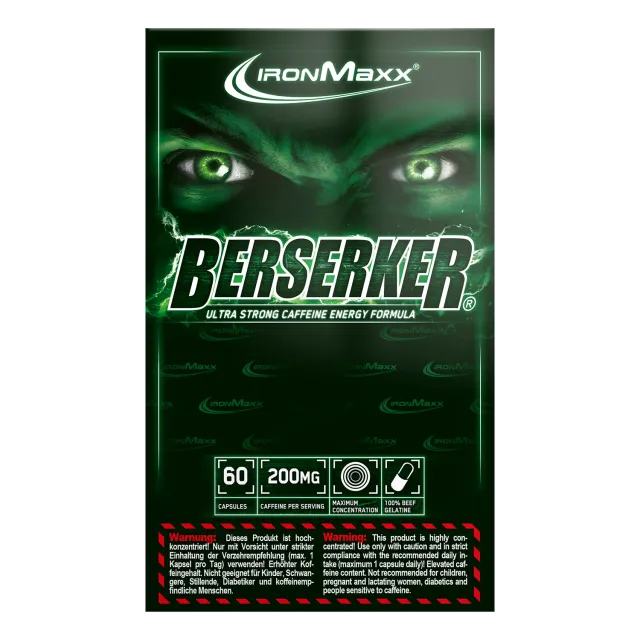 IronMaxx Berserker Booster Kapseln 60 Caps Koffein