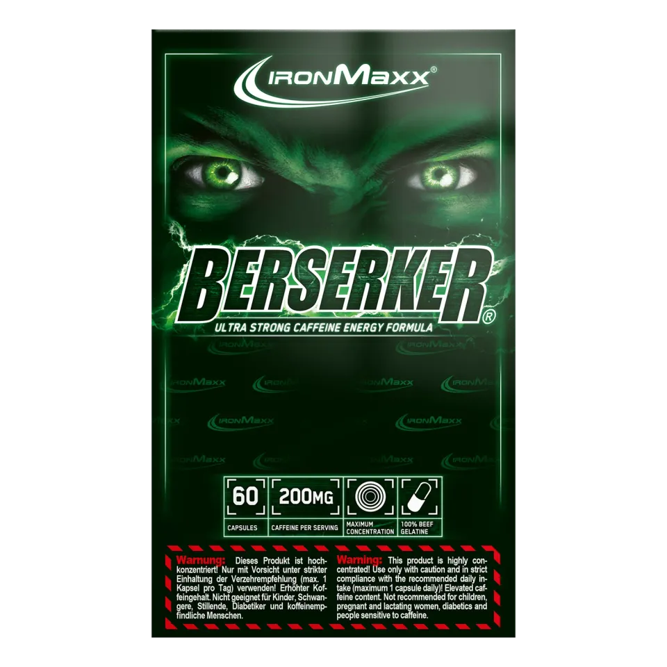 IronMaxx Berserker Booster Kapseln 60 Caps Koffein