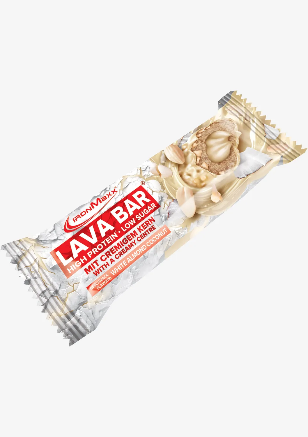IronMaxx Lava Bar Proteinriegel 40g White Almond Coconut