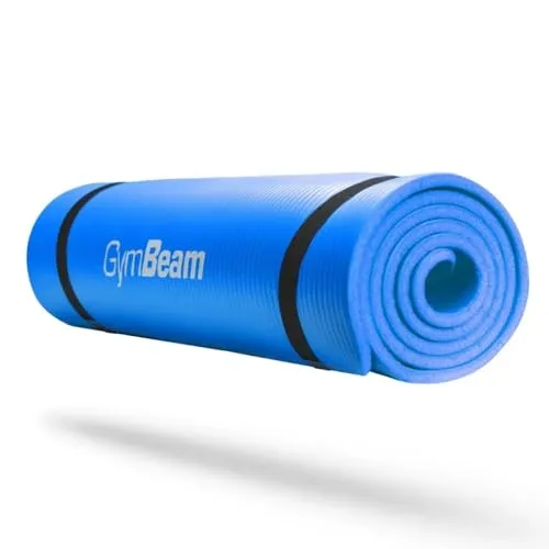 GymBeam Fitnessmatte Yogamatte Blau 180x61x1 cm rutschfest