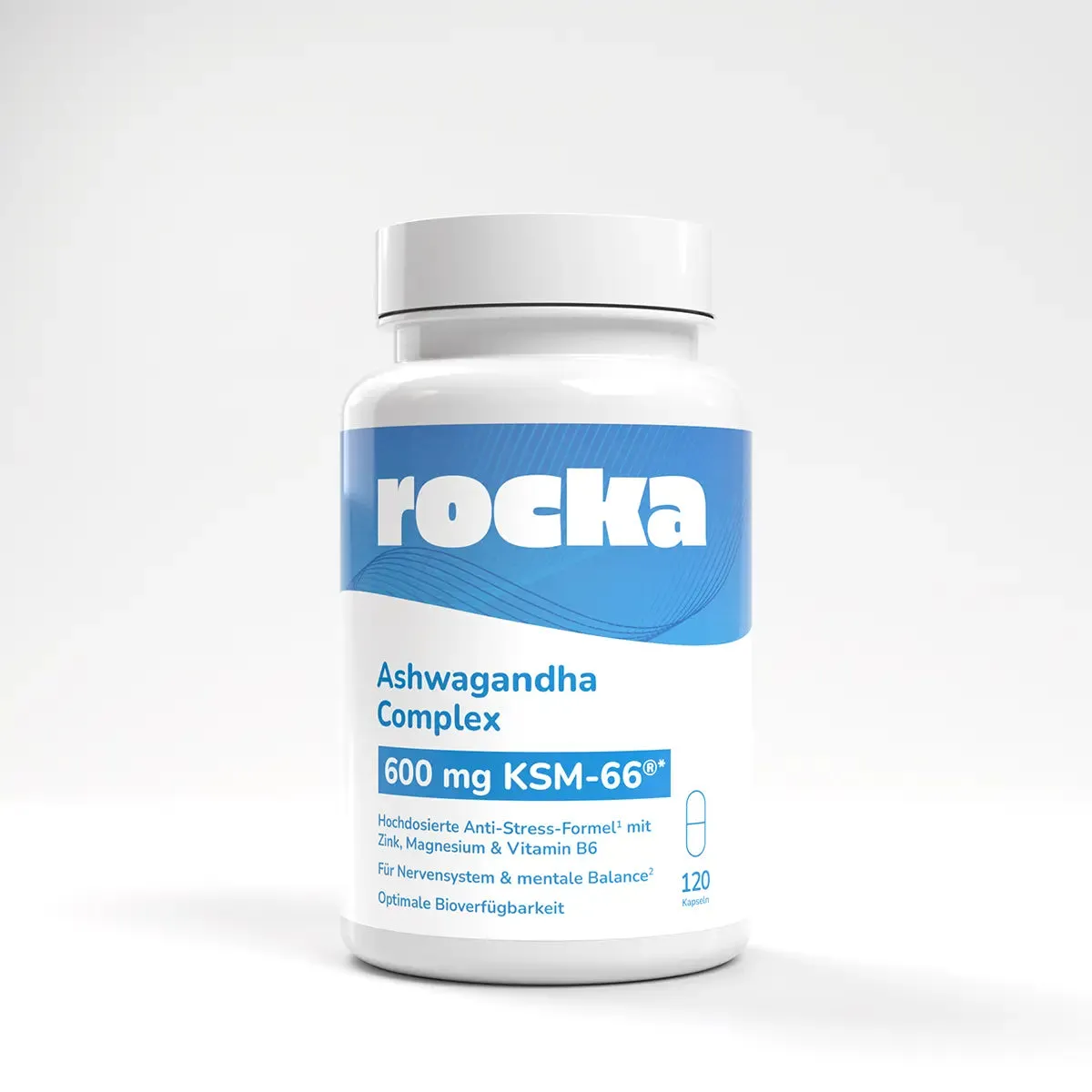 Rocka Nutrition Ashwagandha Complex Kapseln 120 Stück vegan
