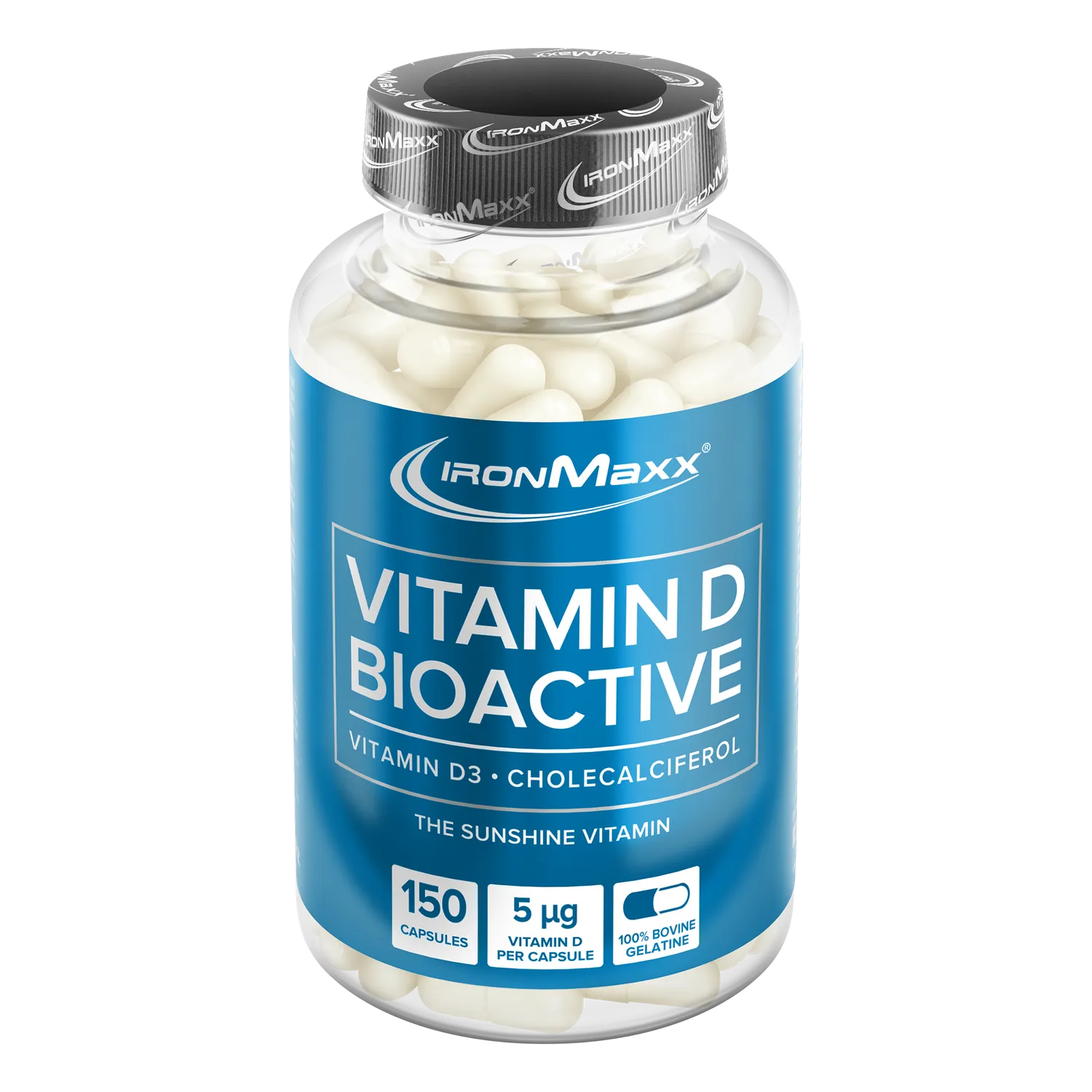 IronMaxx Vitamin D Bioactive Kapseln 150 Stk. hochdosiert D3