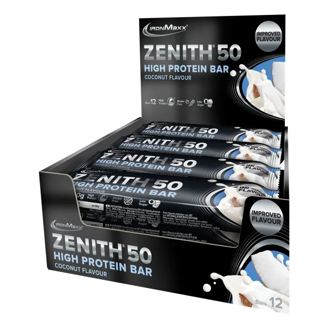 IronMaxx Zenith 50 Proteinriegel Kokos 12x100g