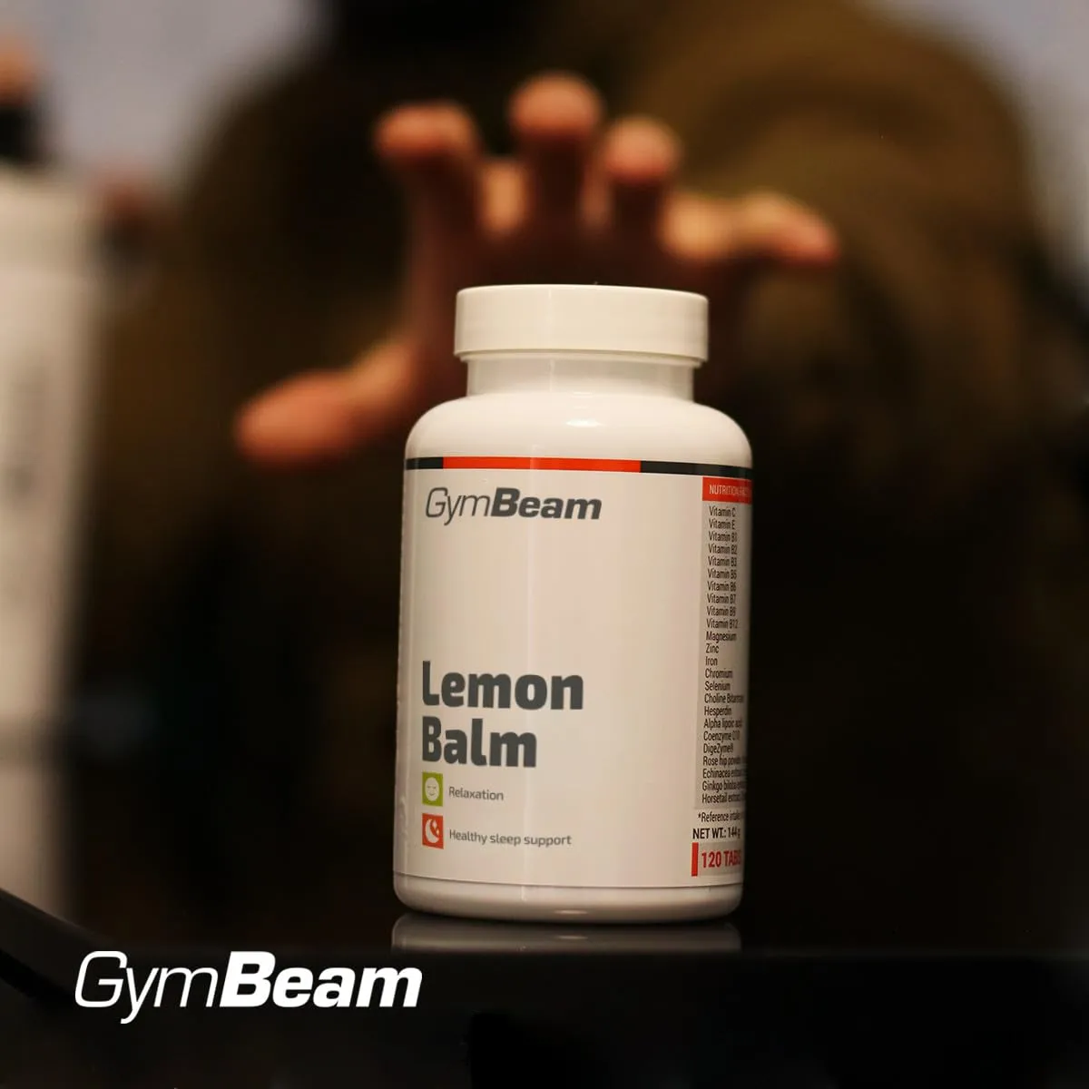 GymBeam Zitronenmelisse Kapseln 90 Caps Schlaf