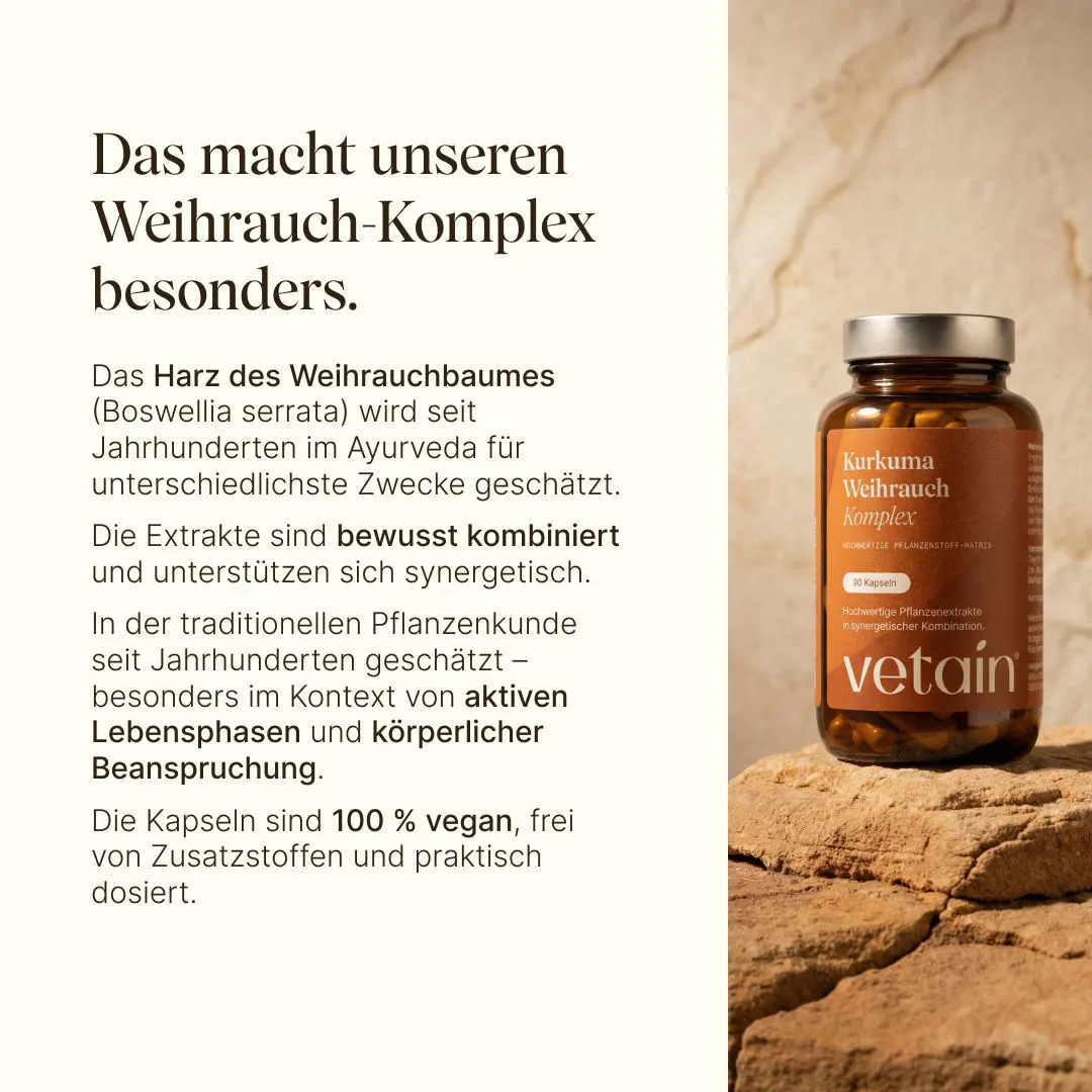 VETAIN Turmeric Frankincense Complex Kapseln 90 Stück