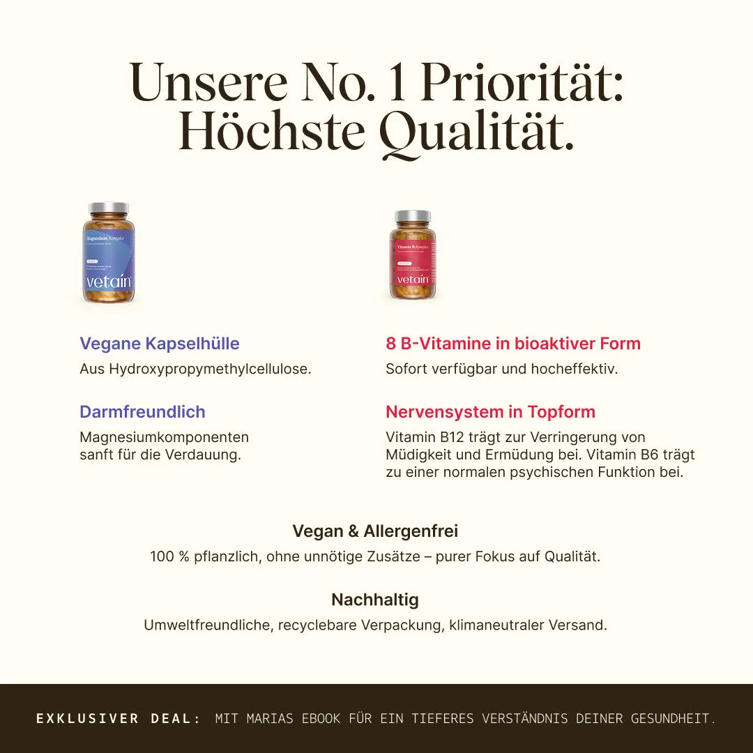 VETAIN Vital Bundle Magnesium Vitamin B Komplex Kapseln eBook