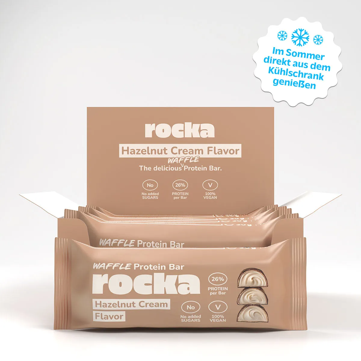 Rocka Waffle Proteinriegel Pistachio Cream 6er Box zuckerfrei
