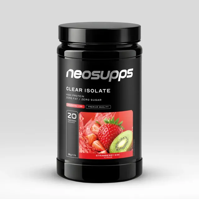 Neosupps Clear Isolate Strawberry-Kiwi 500g zuckerfrei