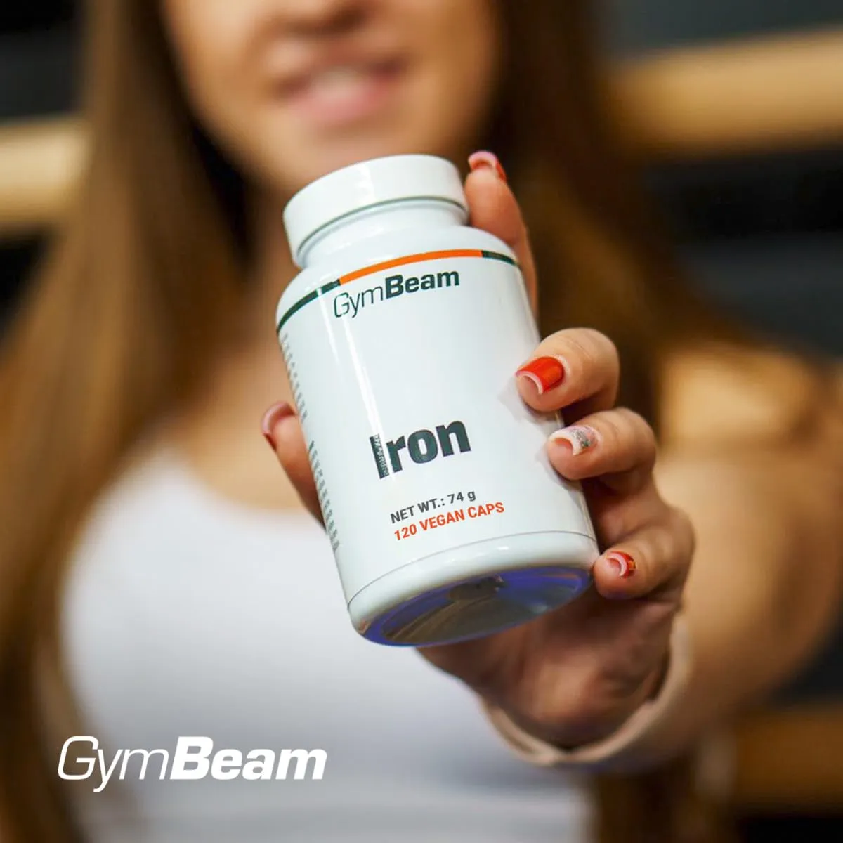 GymBeam Eisen Tabletten 120 Caps hochdosiert vegan